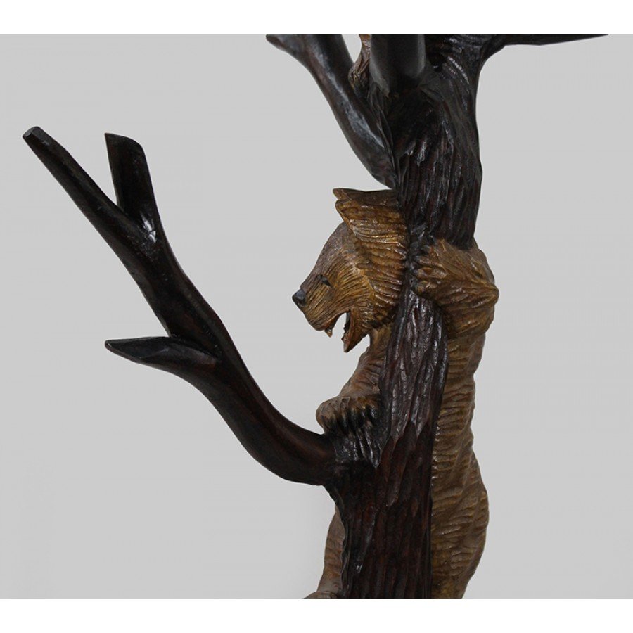 19th Century Black Forest Carved Bear Coat Stand